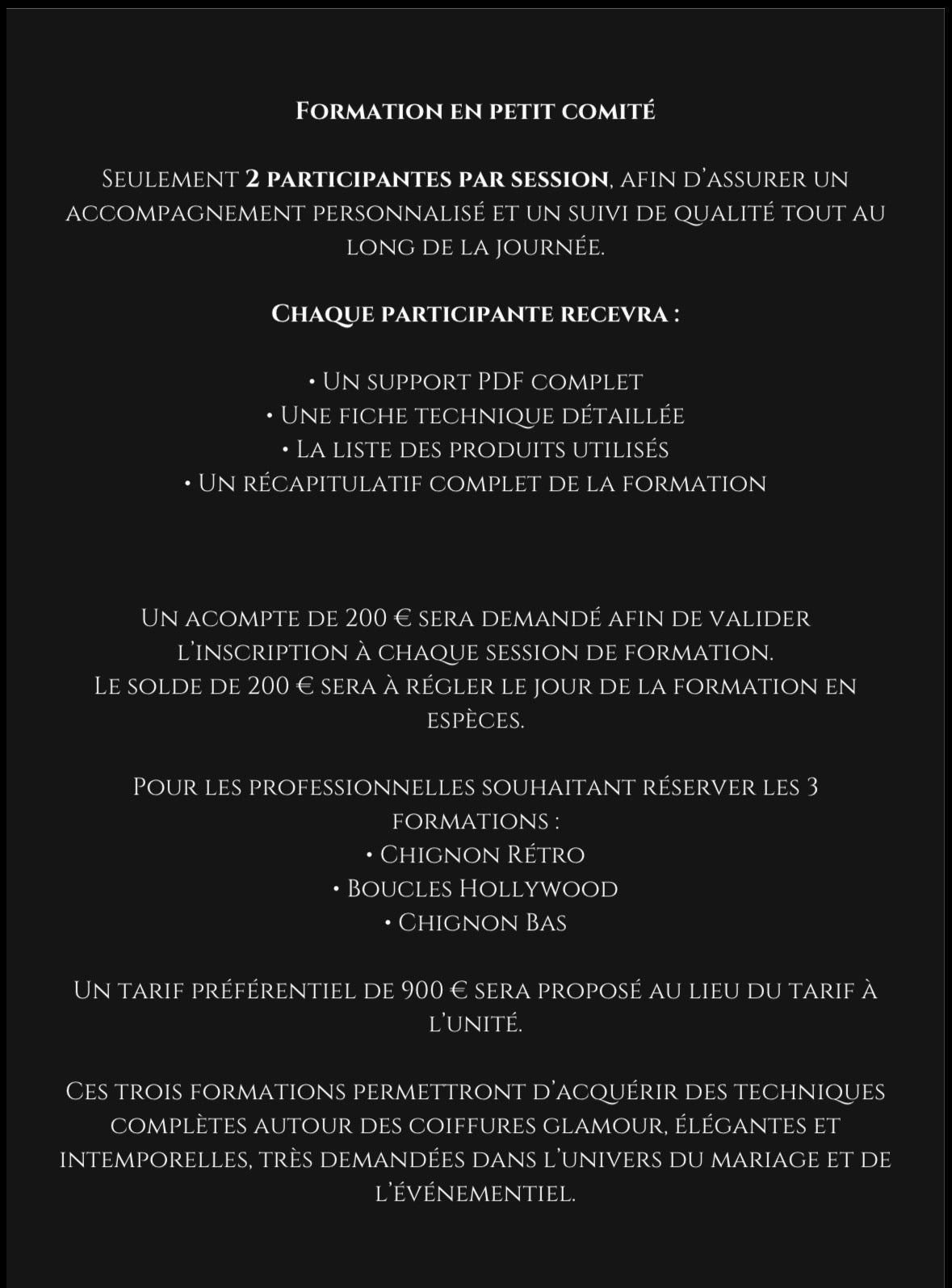 Nos formations